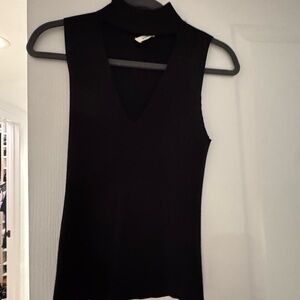 A.L.C. Black V-Neck Tank Top